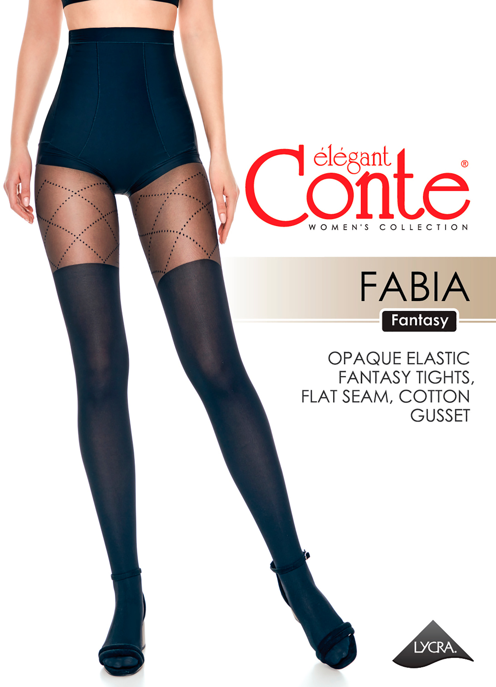

Колготки женские CONTE Elegant Fantasy Fabia 50 den nero 4, Арт. 21С-177СП