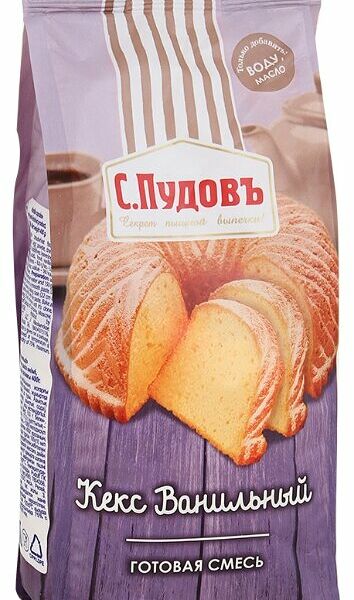 Смесь для выпечки С.Пудовъ Кекс ванильный