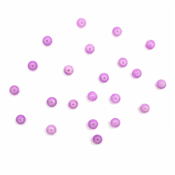 1301131 Бусины стеклянные 'Нефритовое кракле' 6мм, упак/59шт., Astra&Craft(3 сиреневый)