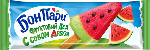 

Мороженое Бон Пари фруктовый лед Арбузик 67 г