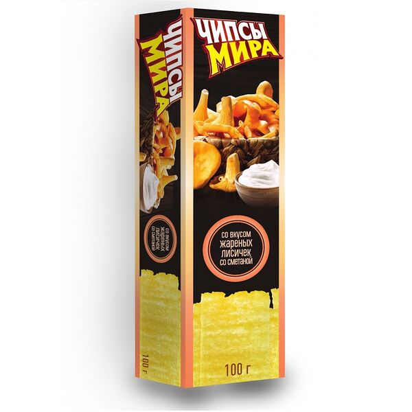Чипсы Мира картофельные со вкусом жареных лисичек со сметаной 100 г