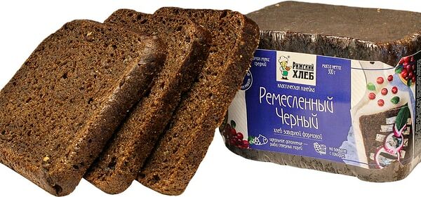 Хлеб Рижский хлеб Ремесленный из смеси ржаной и пшеничной муки 300г
