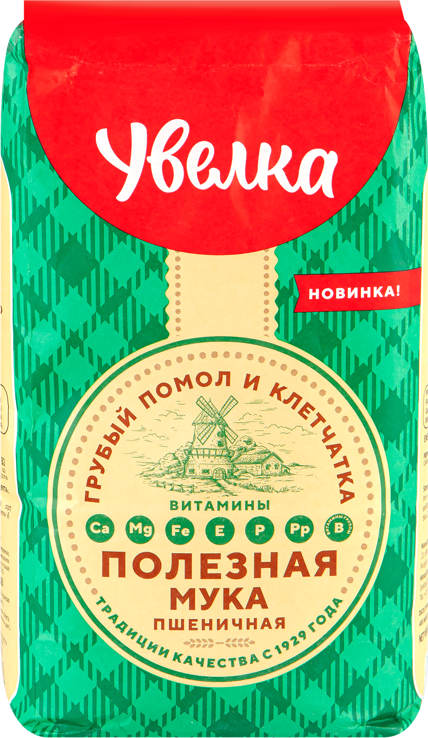 

Мука пшеничная УВЕЛКА Полезная 2кг