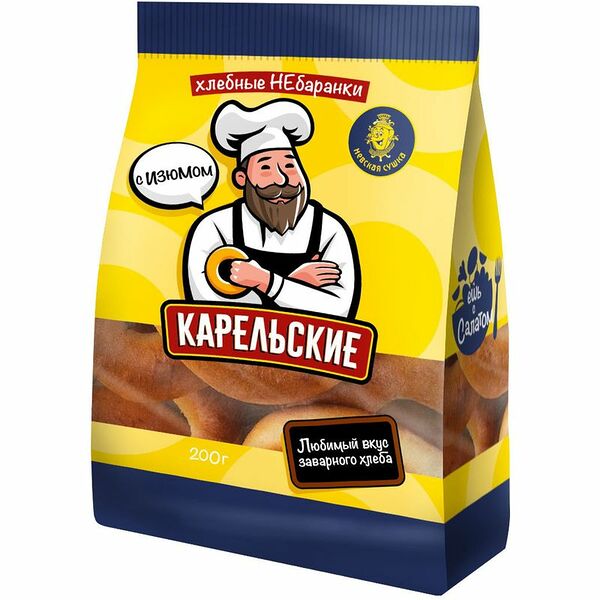 Баранки Невская Сушка Небаранки Карельские хлебные, 200г