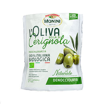 Оливки Monini зеленые Белла Ди Чериньола без косточки БИО Monini S.p.A