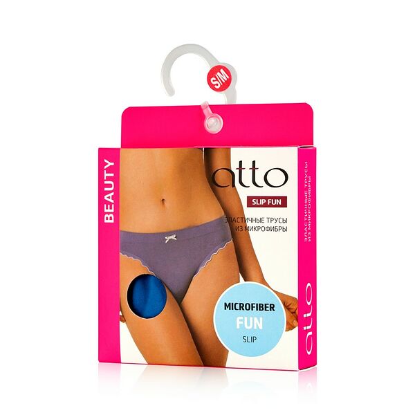 Женские трусы Atto Slip Funny из микрофибры, Изумрудный, S/M