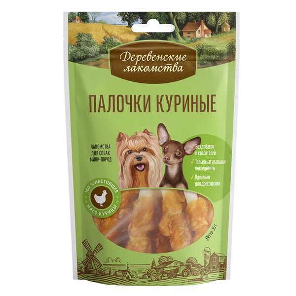 Палочки куриные для мини-пород Деревенские лакомства