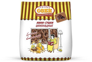 Семейка озби Мини-Сушки шоколад в Магнит со скидкой –21%
