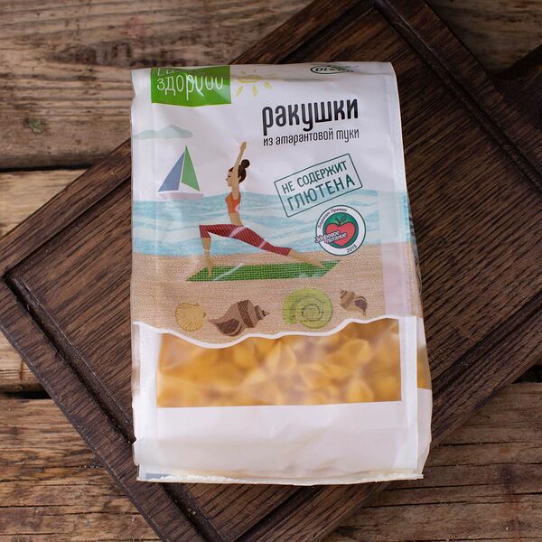 Макароны-ракушки из амарантовой муки