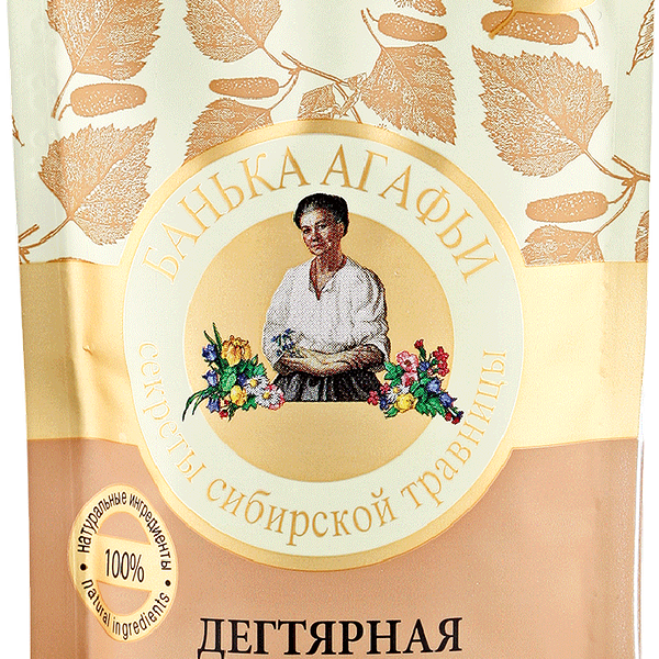 Маска для лица Банька Агафьи Очищающая дегтярная