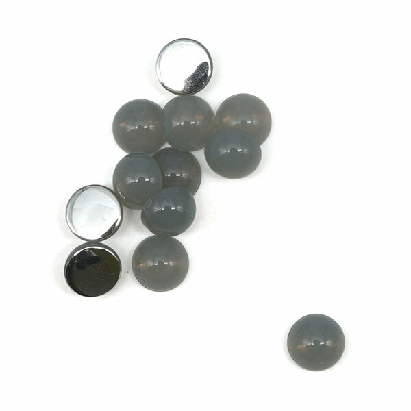 Полубусины желейные 8мм, 25шт/упак, Astra&Craft(J40 серый)