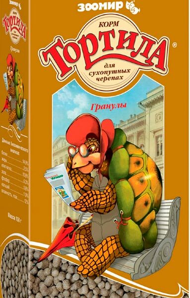 Корм для сухопутных черепах Зоомир Тортила в гранулах, 150 г