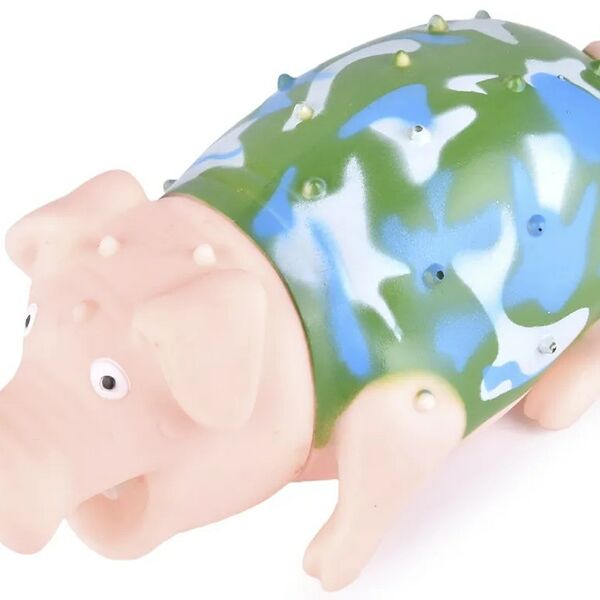 Игрушка-пищалка Nunbell Свинка 20х10х8,5 см для собак, в ассортименте