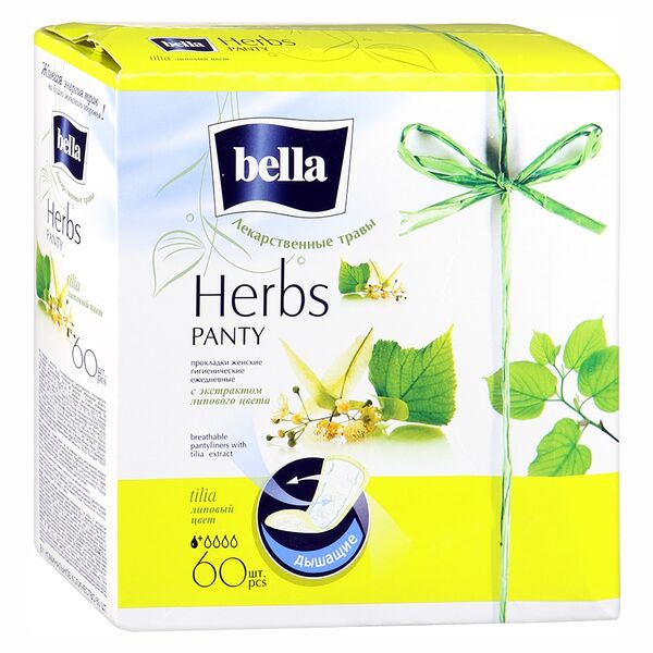 Прокладки ежедневные Bella Panty Herbs Tilia липа, 60 шт