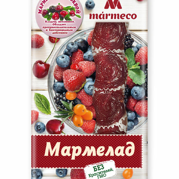 Мармелад желейный с клюквой