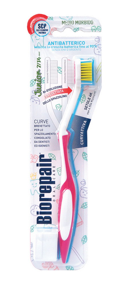 

Зубная щетка детская Biorepair Curve Junior 7-14 лет в ассортименте