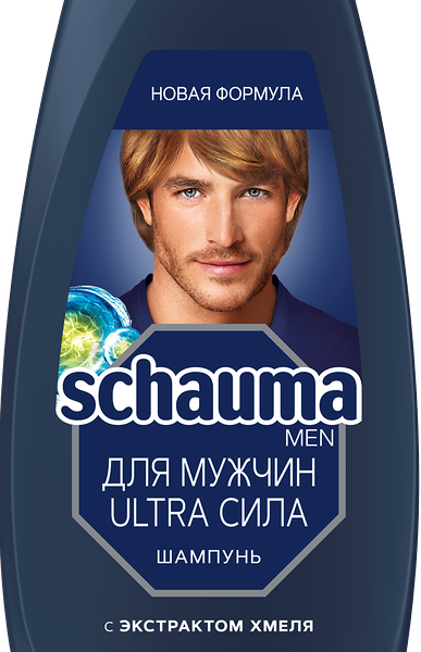 Шампунь для всех типов волос мужской SCHAUMA Men Ultra Сила