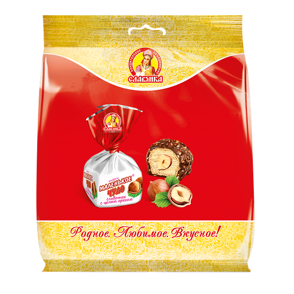 Конфеты Маленькое чудо Славянка сливочное с целым орехом 206 г