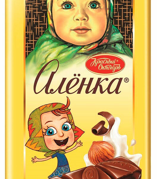 Шоколад Алёнка молочный ореховая паста карамель в шоколаде