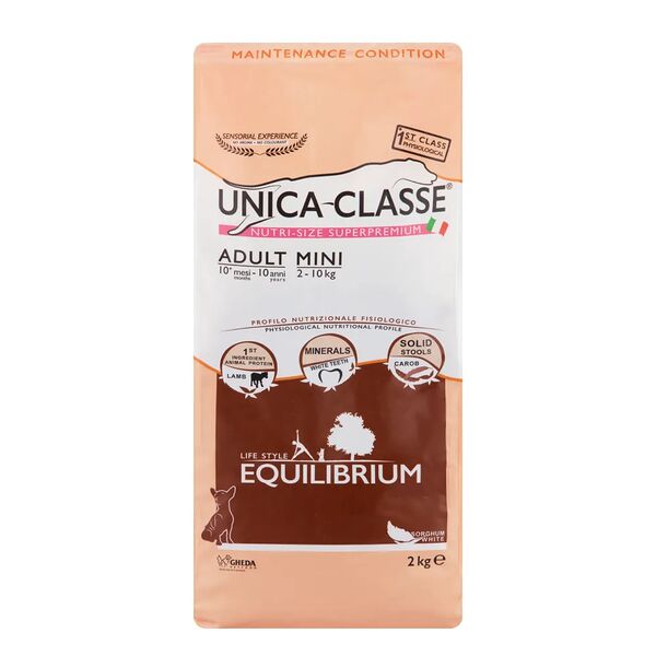 Корм UNICA сухой для собак мелких пород с ягненком