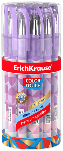 Ручка шариковая ERICHKRAUSE ColorTouch Magic Rhombs, синий Арт. 50739