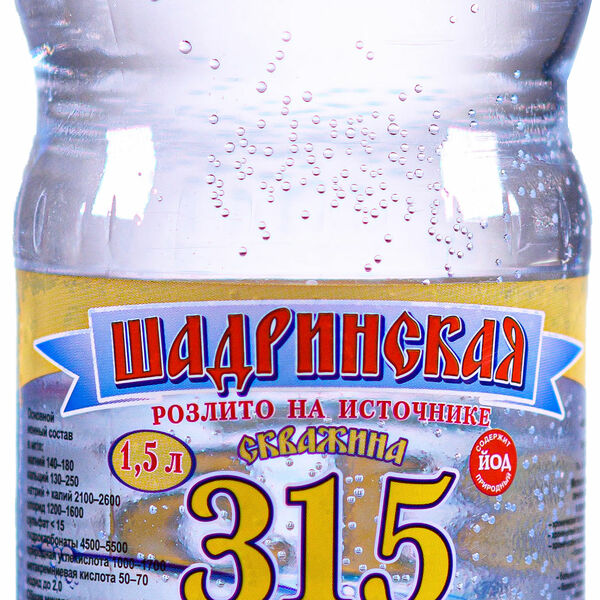 Вода Шадринская-319 Минеральная газированная 1