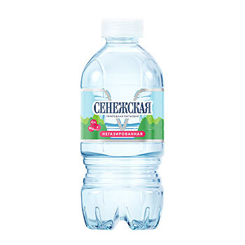Вода минеральная Сенежская природная питьевая столовая негазированная 0.33л пластиковая бутылка Россия