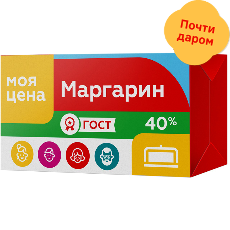 

Маргарин Моя Цена Сливочный 40%