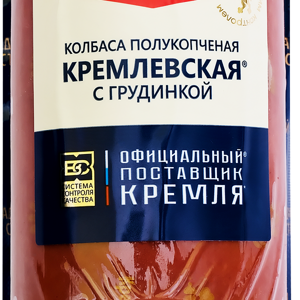 Колбаса полукопченая Владимирский стандарт Кремлевская с грудинкой 350 г