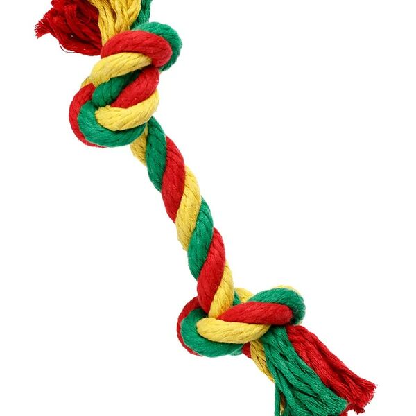 Грейфер Dental Knot 2 узла средний канат текстиль для собак 22 см