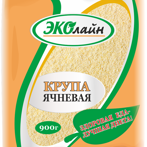 Крупа ячневая ЭКОЛАЙН фас. вес 0.9кг.