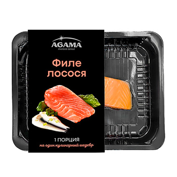 

Форель Agama слабосолёная мороженая филе-кусок с кожей 200г