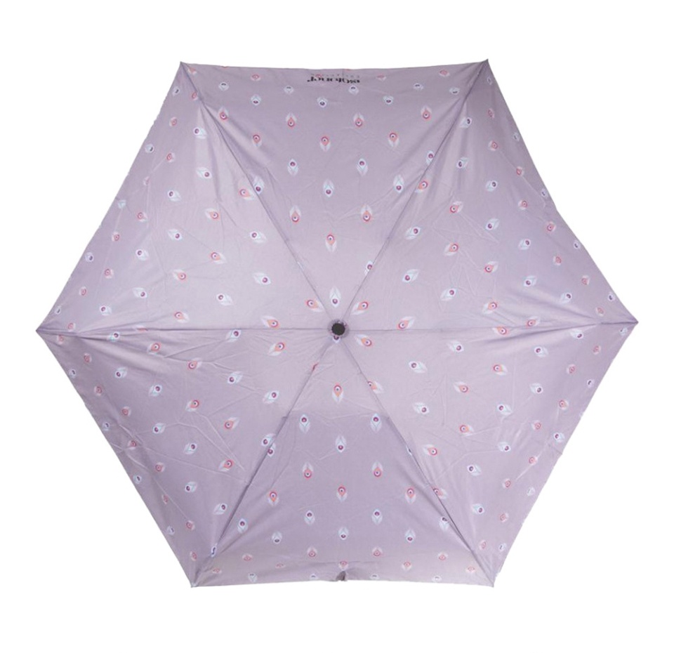 

Зонт механический Isotoner Перо Павлина ультра тонкий, 5 сложений