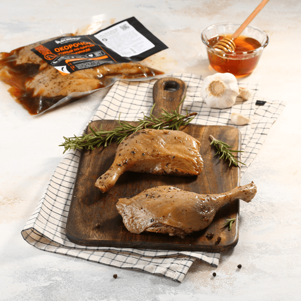 Окорочок утиный МясновЪ По-Царски в маринаде 2 шт/уп