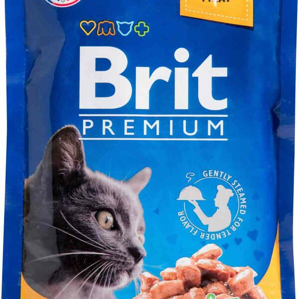 Корм для кошек Brit Premium Лосось и форель в соусе