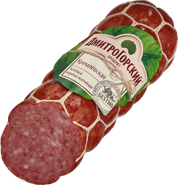 

Колбаса Дмитрогорский Продукт Кремлевская варено-копченая