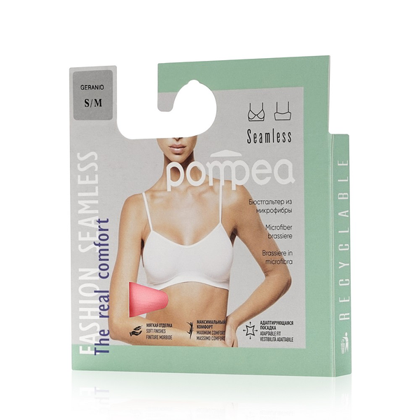 Женский бюстгалтер из микрофибры Pompea , Коралловый , S/M