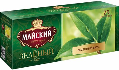Чай зеленый Майский в пакетиках, 25 шт., 50 г