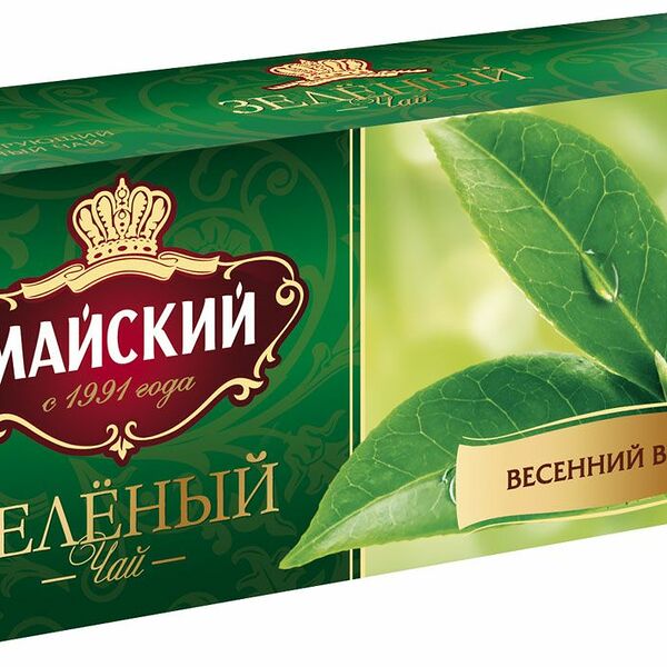 Чай зеленый Майский в пакетиках, 25 шт., 50г