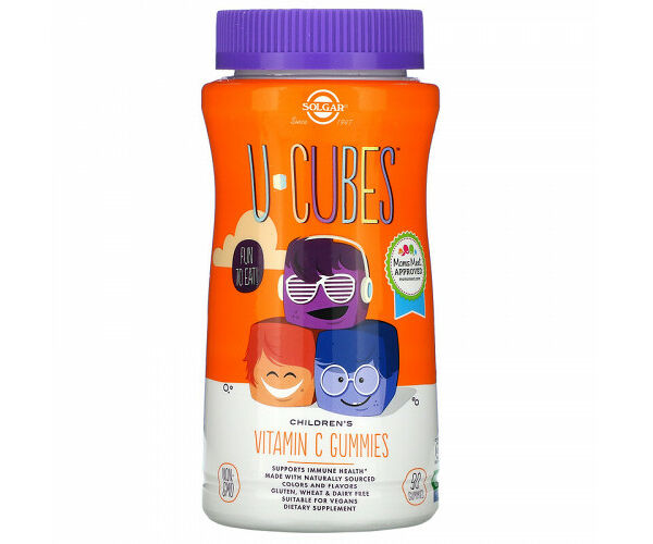 Solgar U-Cubes Витамин C пастилки жевательные 90 шт