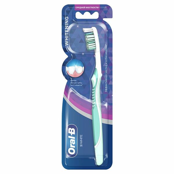 Зубная Щетка Oral-B 3D White Whitening Средней жесткости