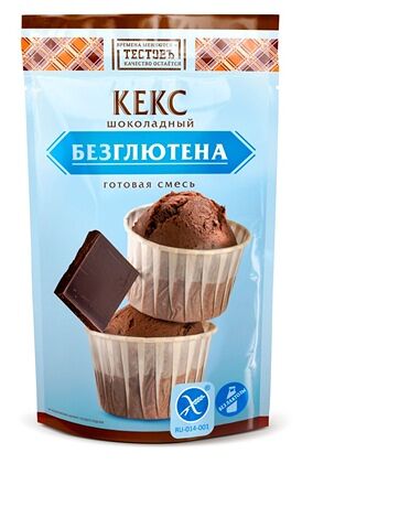 Сухая смесь Кекс шоколадный безглютен Тестовъ 250г