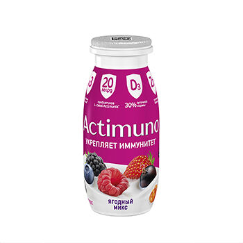 Продукт кисломолочный Actimuno Ягодный микс 1,5% 95г
