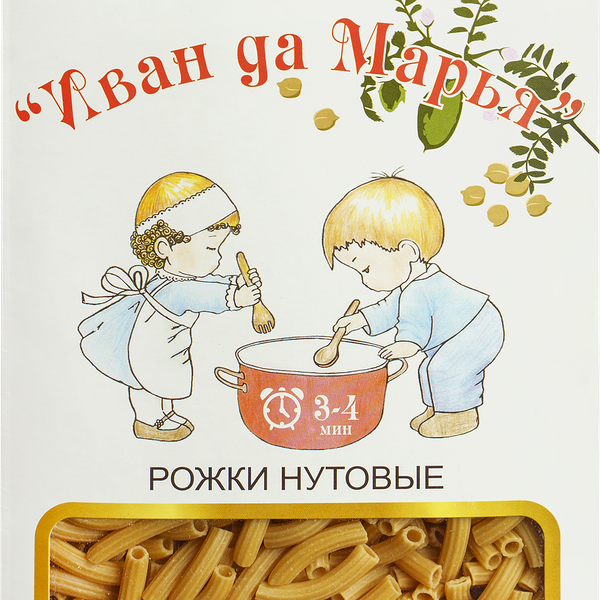 Макароны нутовые ИВАН ДА МАРЬЯ Рожки, 400г