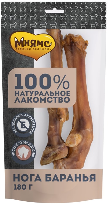 

Лакомство для собак Мнямс нога баранья 180 г
