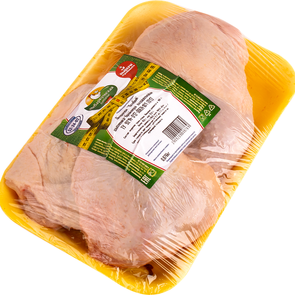 Окорочок куриный ЧЕБАРКУЛЬСКАЯ ПТИЦА с кожей охл. подложка вес до 1.4 кг