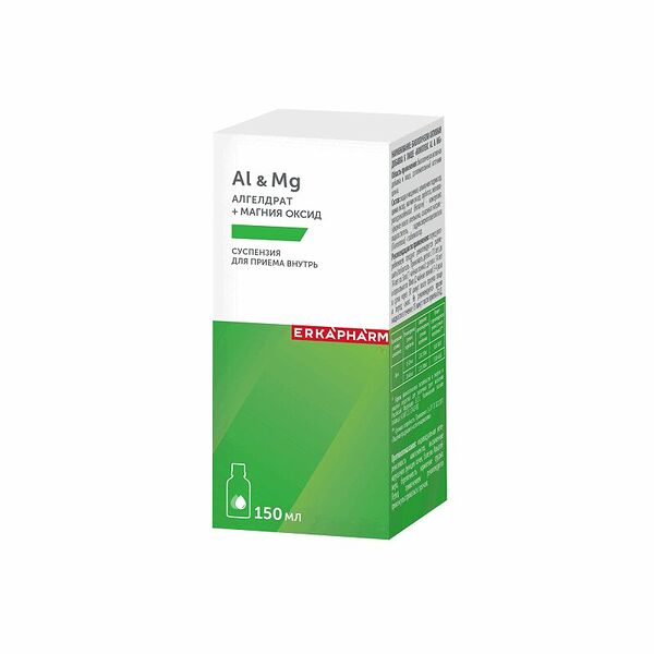 Erkapharm Алгелдрат+Магния оксид суспензия для приема внутрь