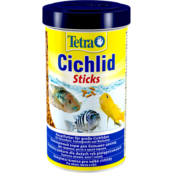 Корм для рыб Tetra Cichlid Sticks всех видов цихлид и других крупных декоративных 500 мл