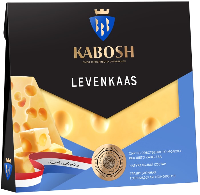 

Сыр Kabosh полутвердый Levenkaas 45% 180 г
