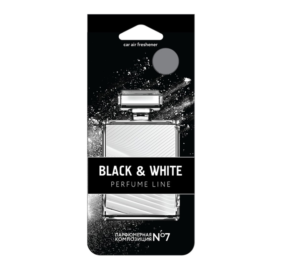 

Ароматизатор для автомобиля Parfume Line (Парфюм Лайн) Парфюмерная композиция №7 ТМ Black & White (Блэк энд Вайт)